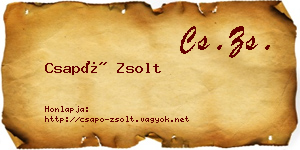 Csapó Zsolt névjegykártya