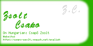 zsolt csapo business card